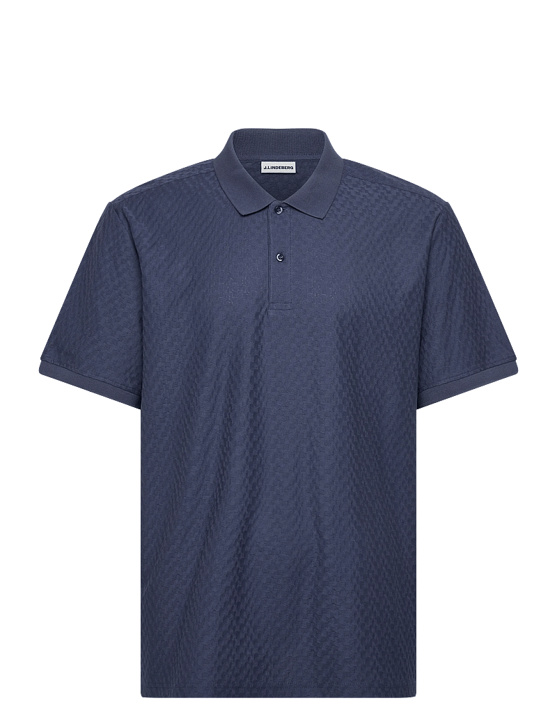 J. Lindeberg - Devon Jacquard Polo - lühikeste varrukatega polod - vintage indigo - 1