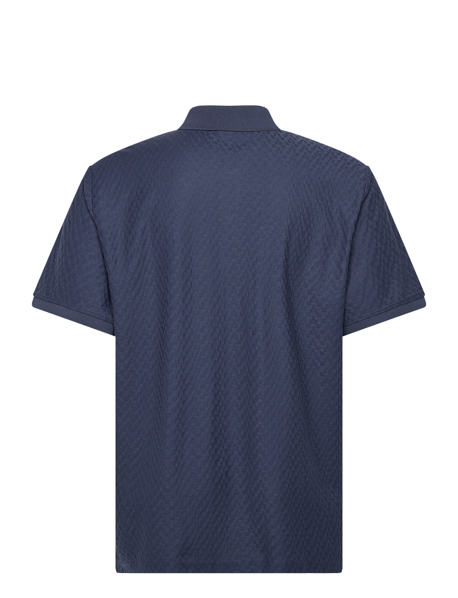 J. Lindeberg - Devon Jacquard Polo - kurzärmelig - vintage indigo - 2
