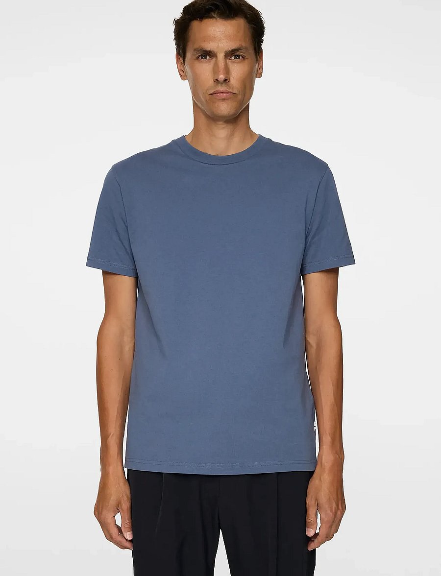 J. Lindeberg - Sid Basic T-Shirt - kurzärmelig - vintage indigo - 0