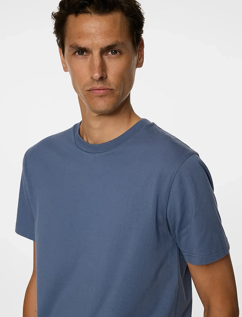 J. Lindeberg - Sid Basic T-Shirt - kurzärmelig - vintage indigo - 5