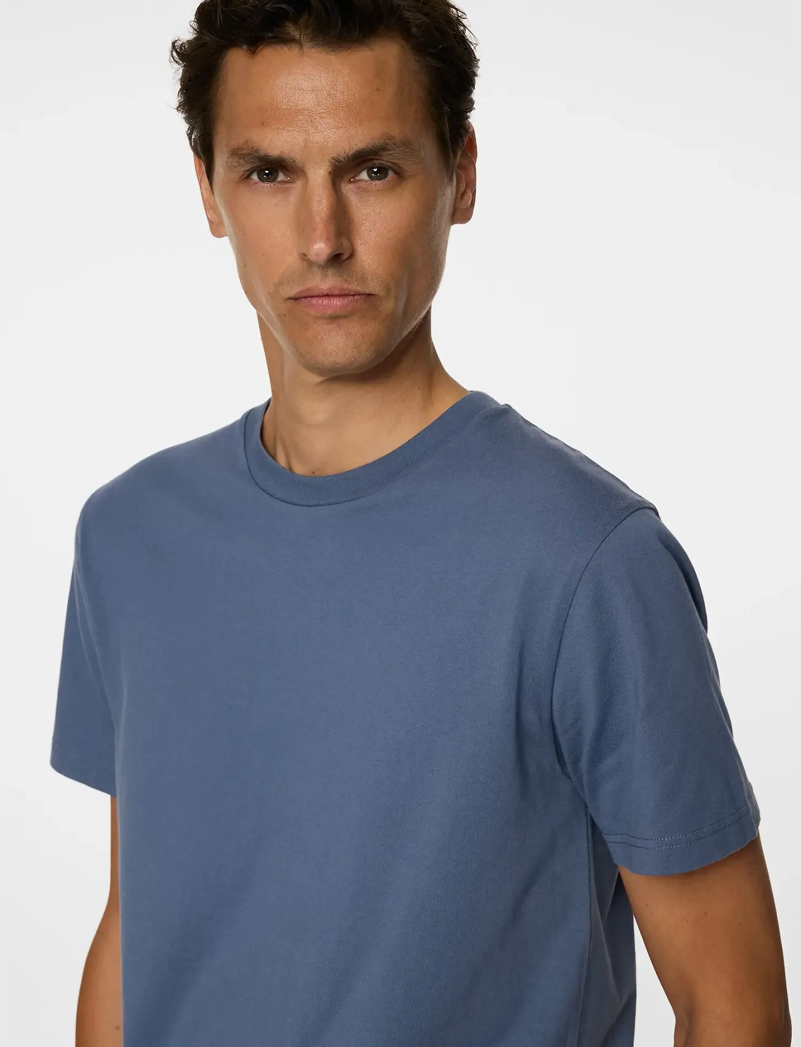 J. Lindeberg - Sid Basic T-Shirt - kurzärmelig - vintage indigo - 5