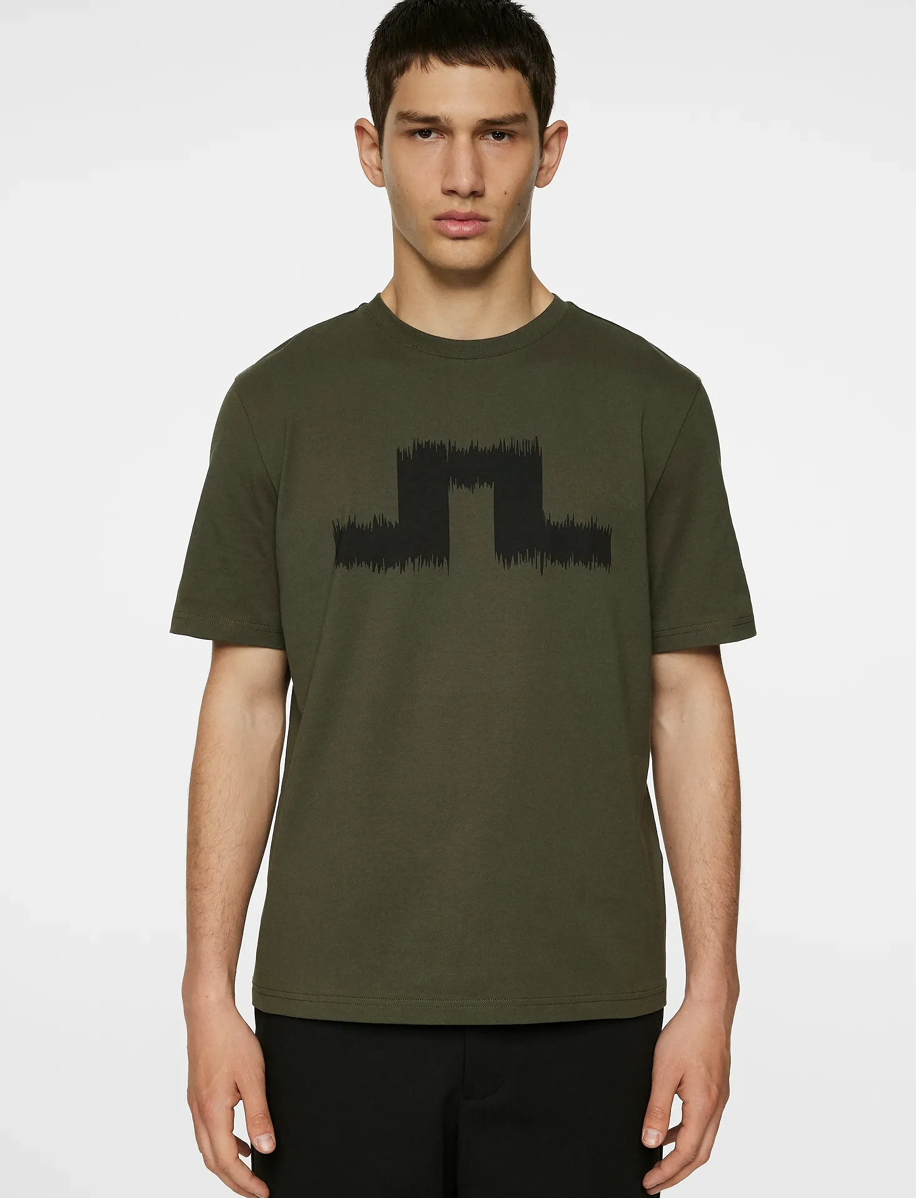 J. Lindeberg Parcie Seasonal Tee - T-shirts - FOREST GREEN / khaki/green