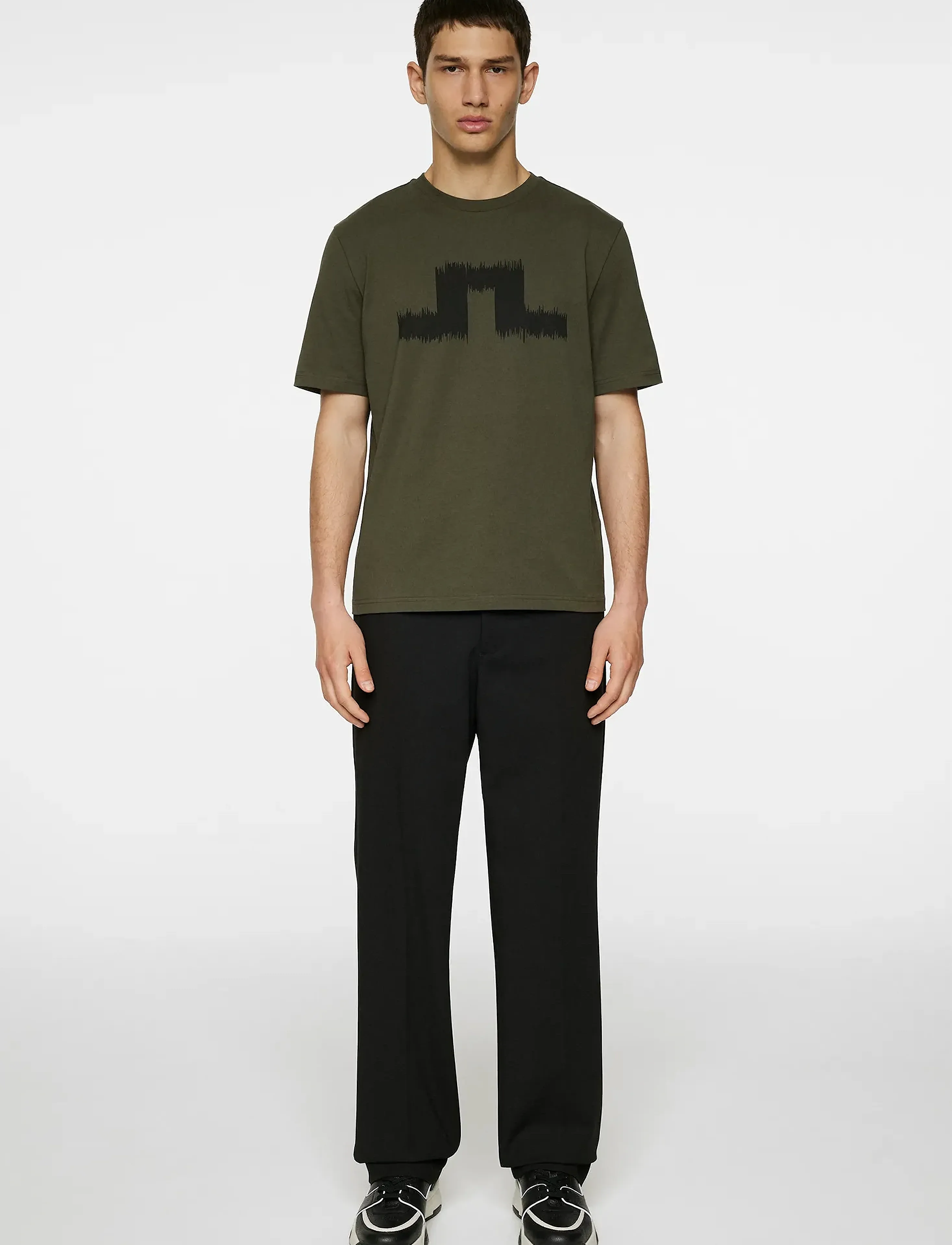J. Lindeberg - Parcie Seasonal Tee - kortærmede t-shirts - forest green - 4