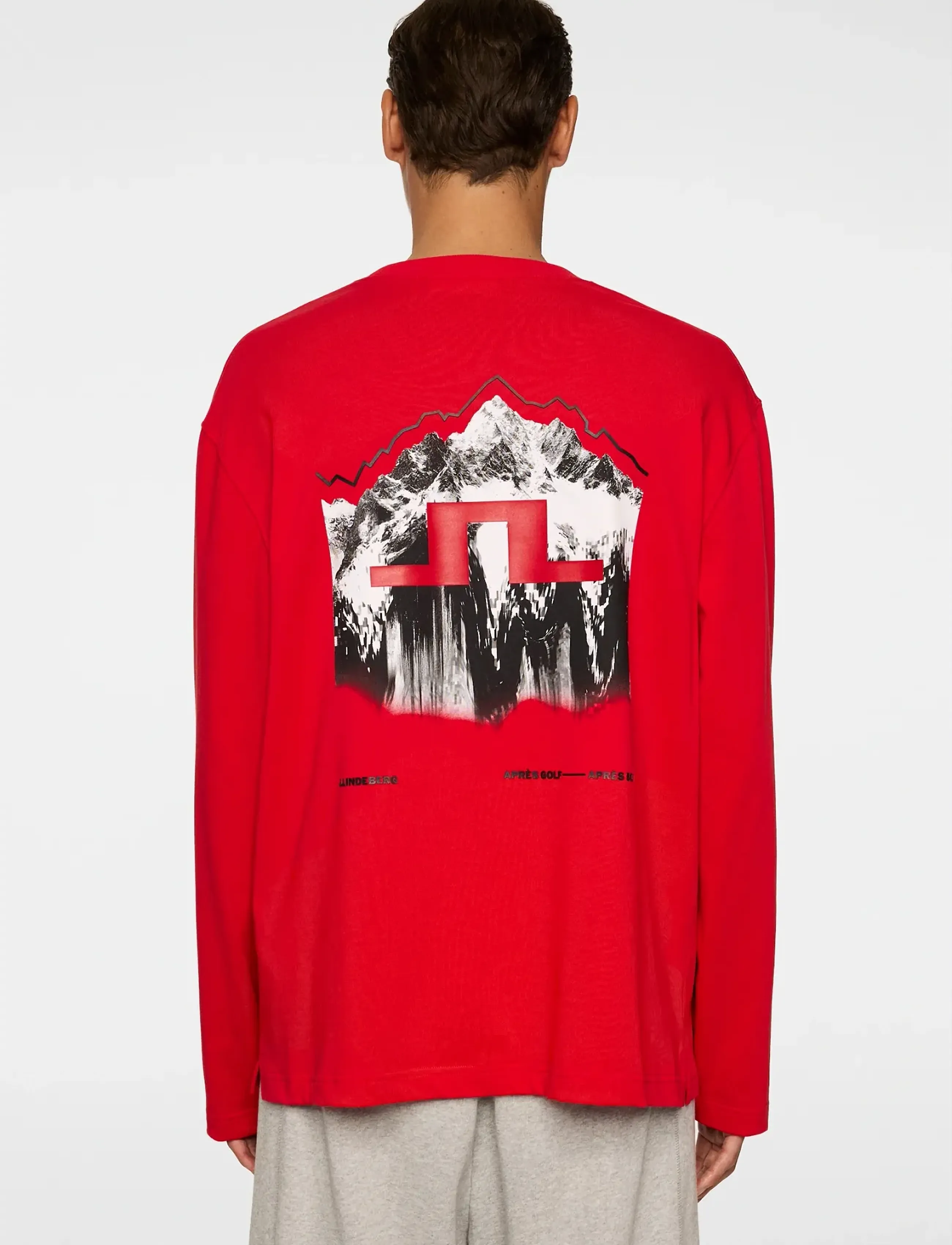 J. Lindeberg - Walsh LS Apres T-shirt - long-sleeved t-shirts - barbados cherry - 3