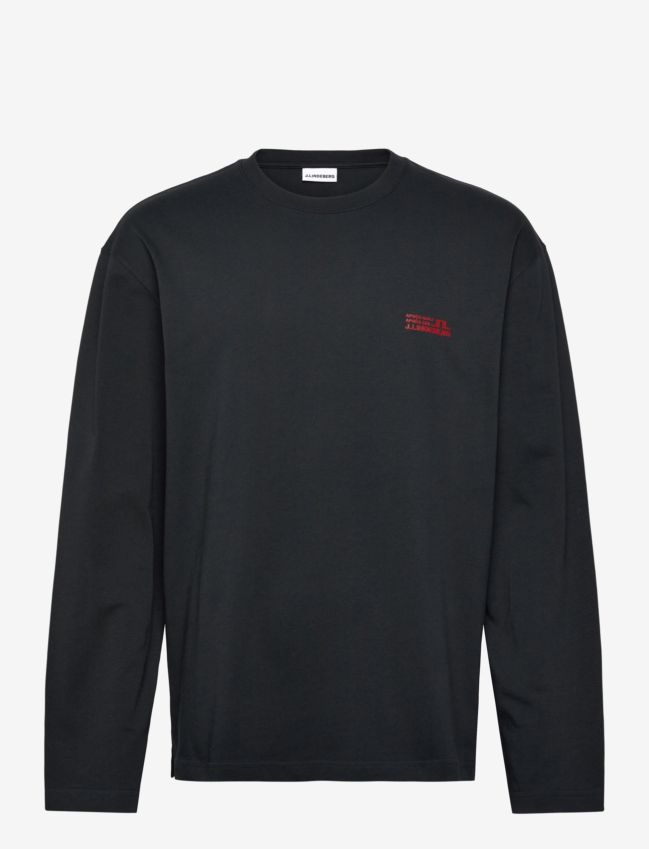 J. Lindeberg - Walsh LS Apres T-shirt - långärmade t-shirts - black - 1