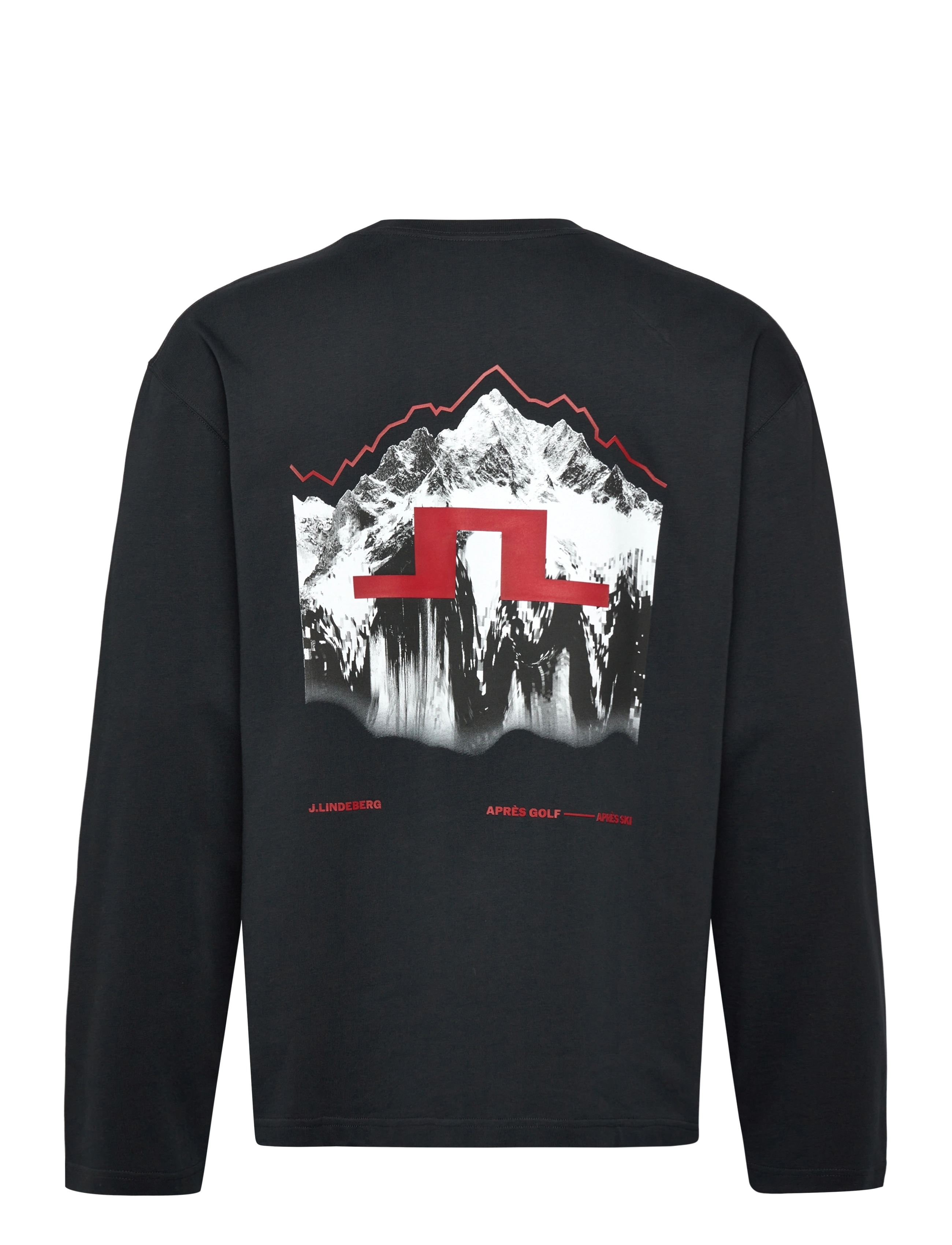 J. Lindeberg - Walsh LS Apres T-shirt - langærmede t-shirts - black - 2