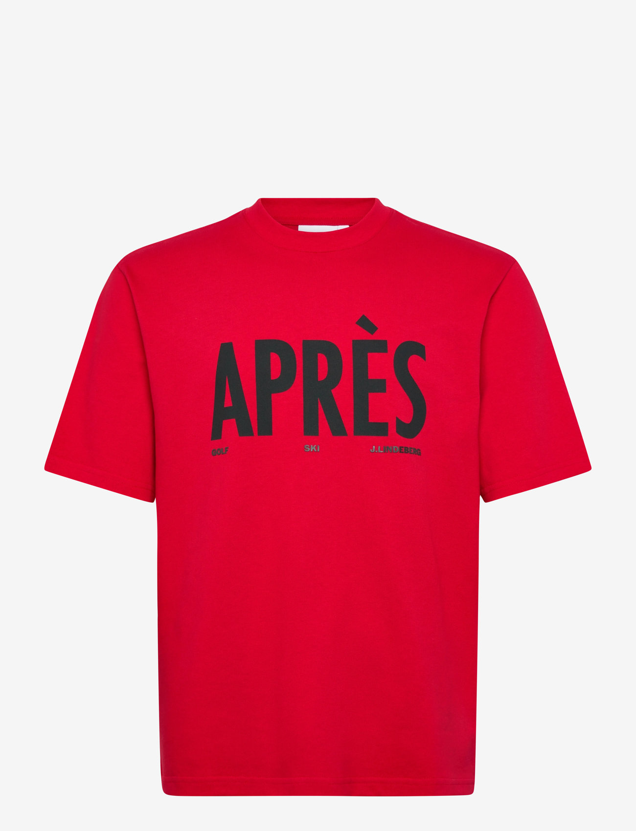 J. Lindeberg - Hale Seasonal Logo T-shirt - kortärmade t-shirts - barbados cherry - 1