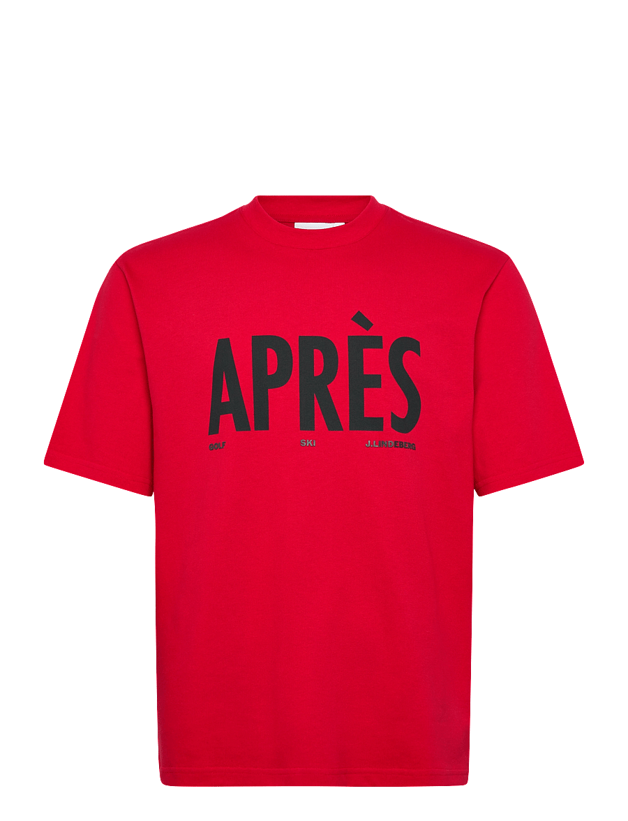 J. Lindeberg - Hale Seasonal Logo T-shirt - kortærmede t-shirts - barbados cherry - 1