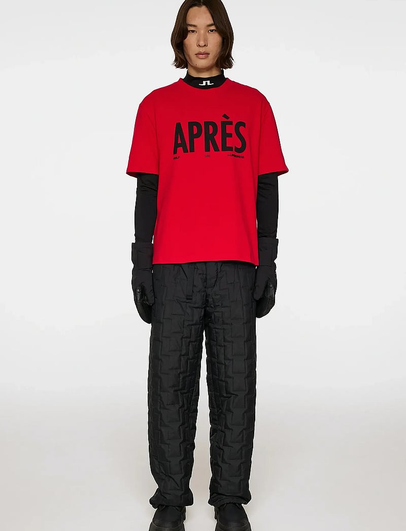 J. Lindeberg - Hale Seasonal Logo T-shirt - lühikeste varrukatega t-särgid - barbados cherry - 4