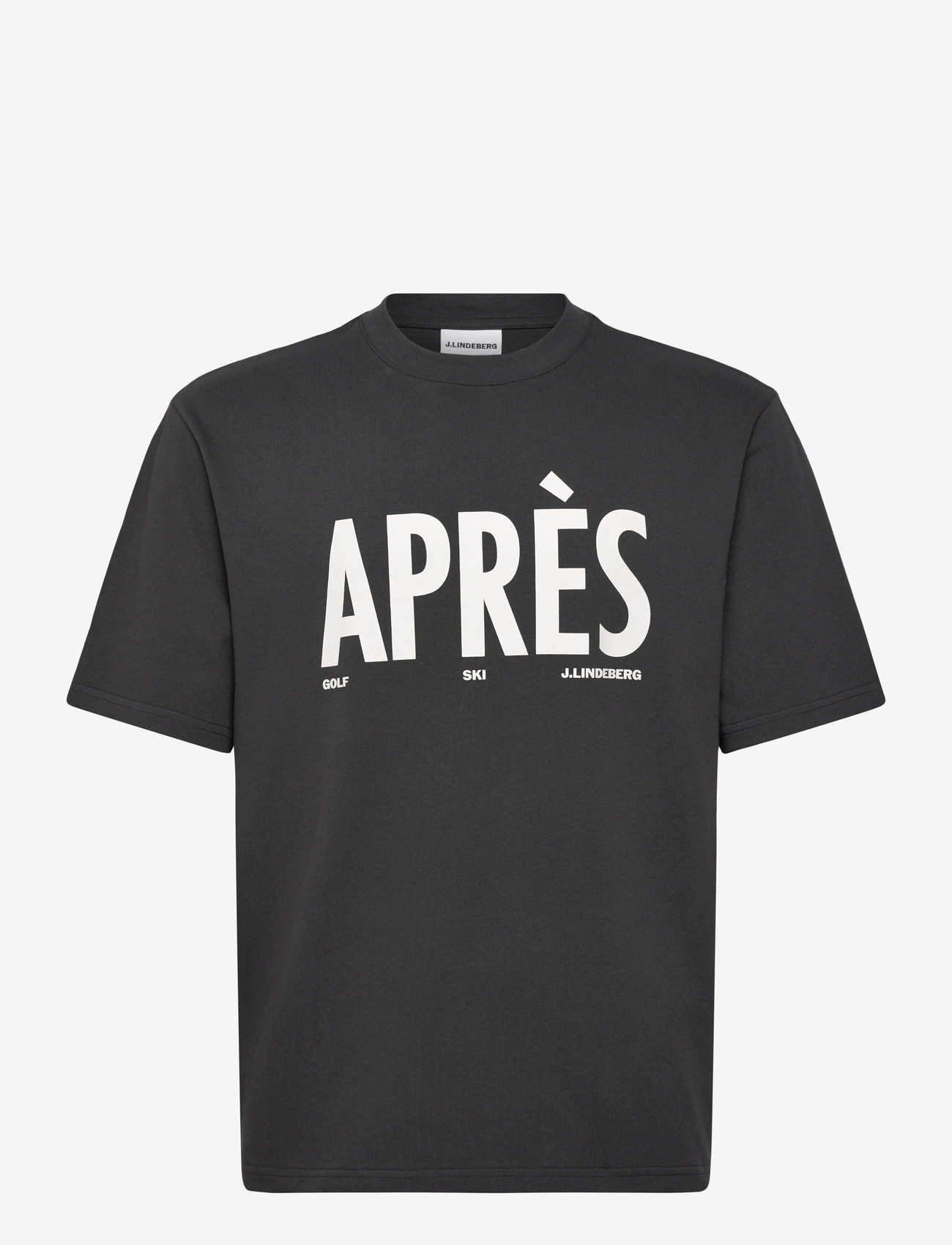 J. Lindeberg - Hale Seasonal Logo T-shirt - kortærmede t-shirts - black - 1