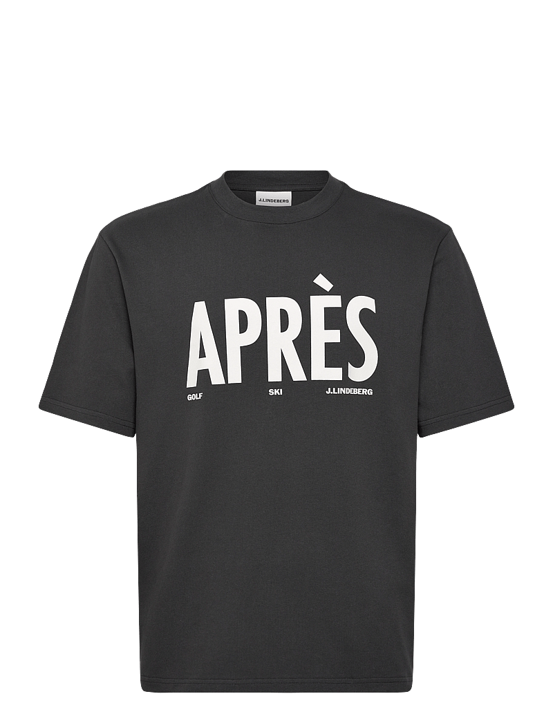 J. Lindeberg - Hale Seasonal Logo T-shirt - lühikeste varrukatega t-särgid - black - 1