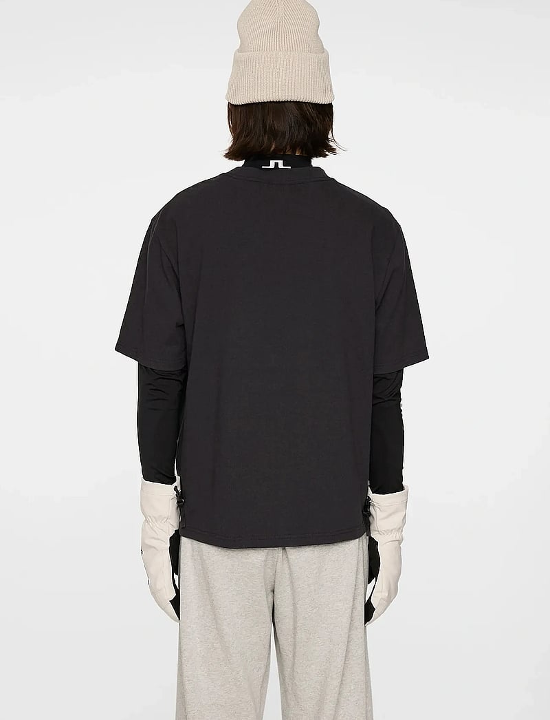 J. Lindeberg - Hale Seasonal Logo T-shirt - lühikeste varrukatega t-särgid - black - 3