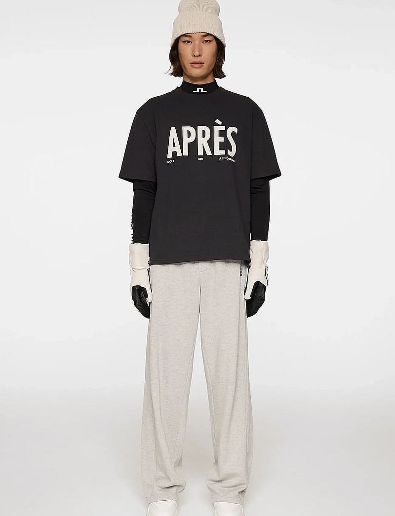 J. Lindeberg - Hale Seasonal Logo T-shirt - lühikeste varrukatega t-särgid - black - 4