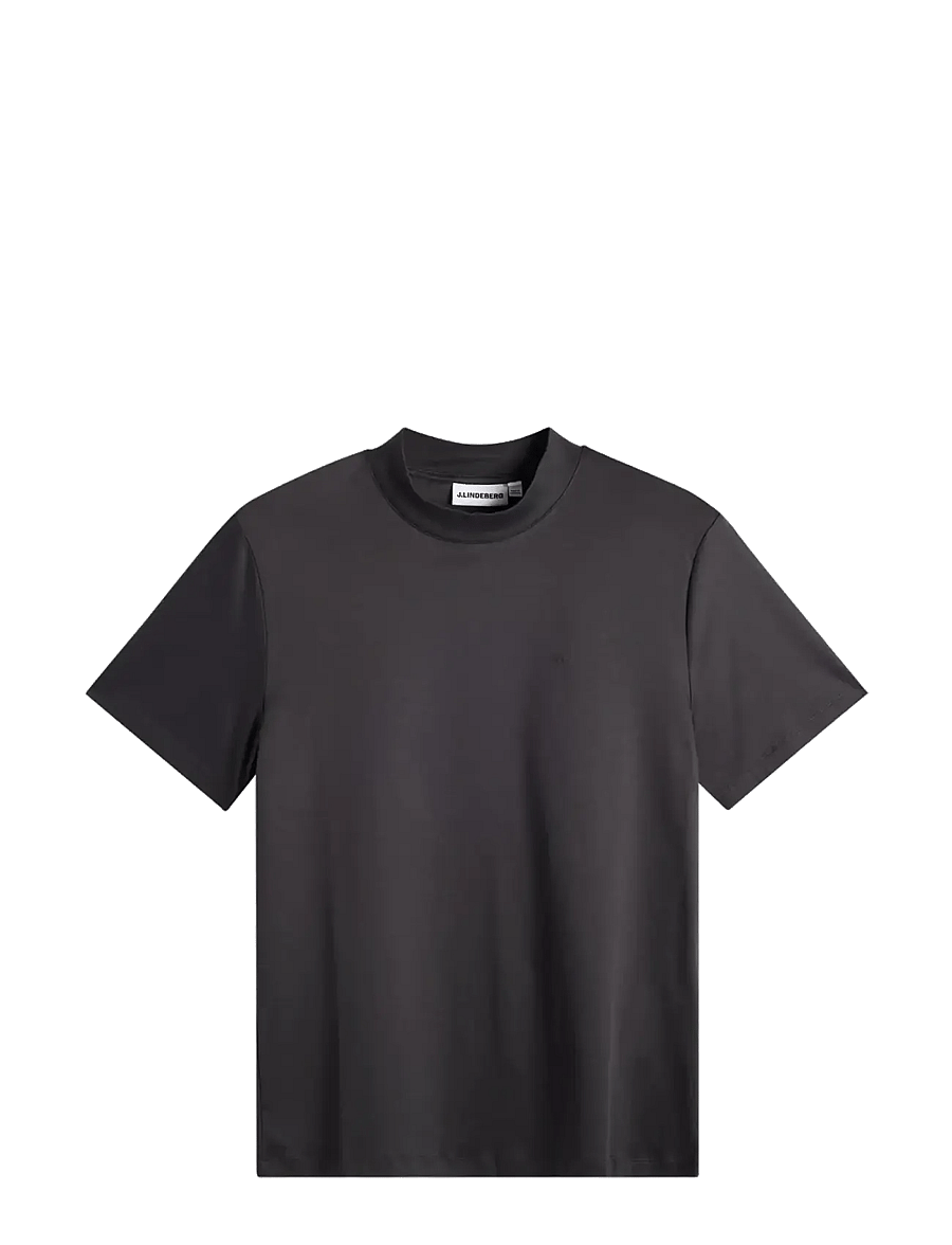 J. Lindeberg - Ace Mock Neck T-Shirt - lyhythihaiset - black - 1