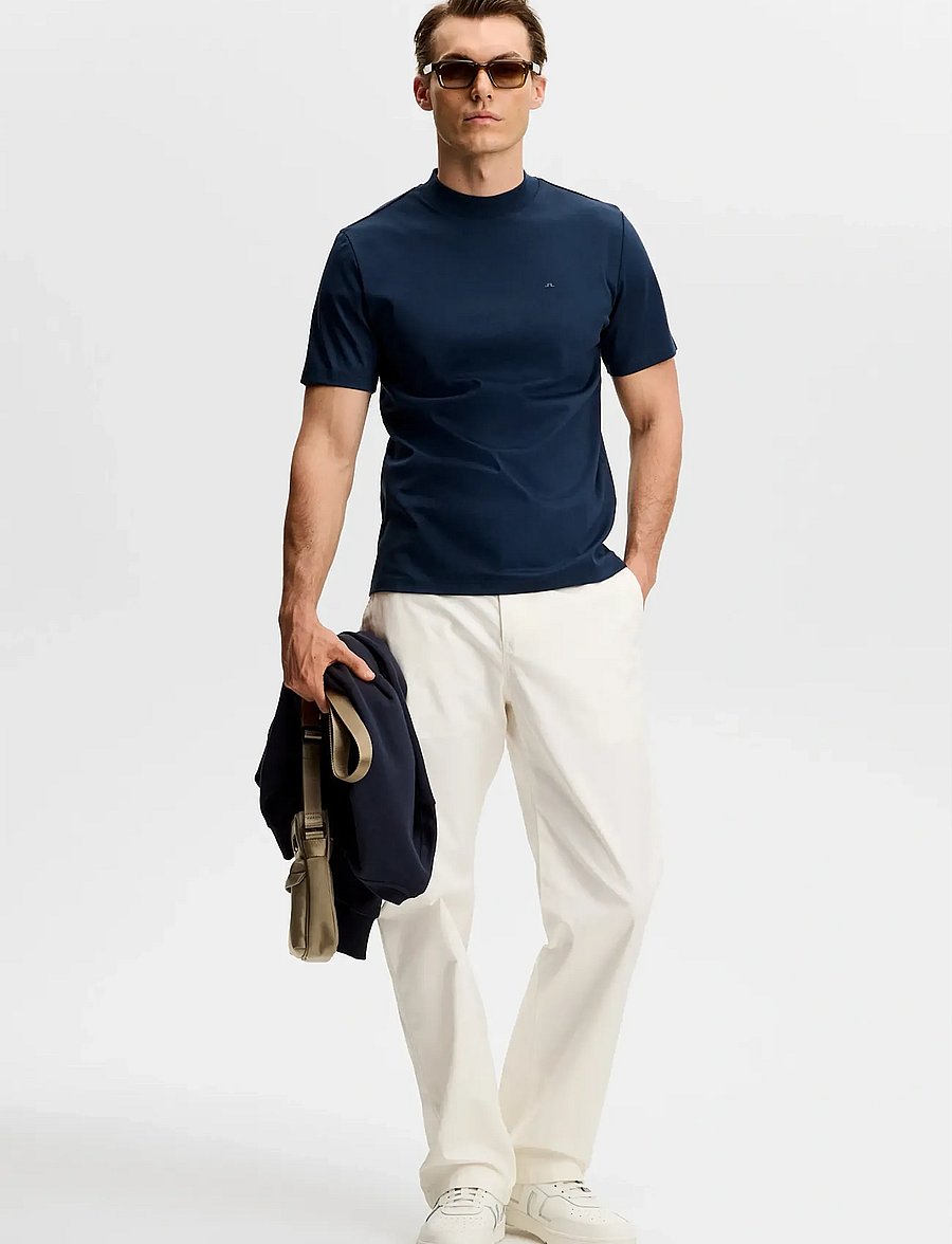 J. Lindeberg - Ace Mock Neck T-Shirt - kortærmede t-shirts - jl navy - 3
