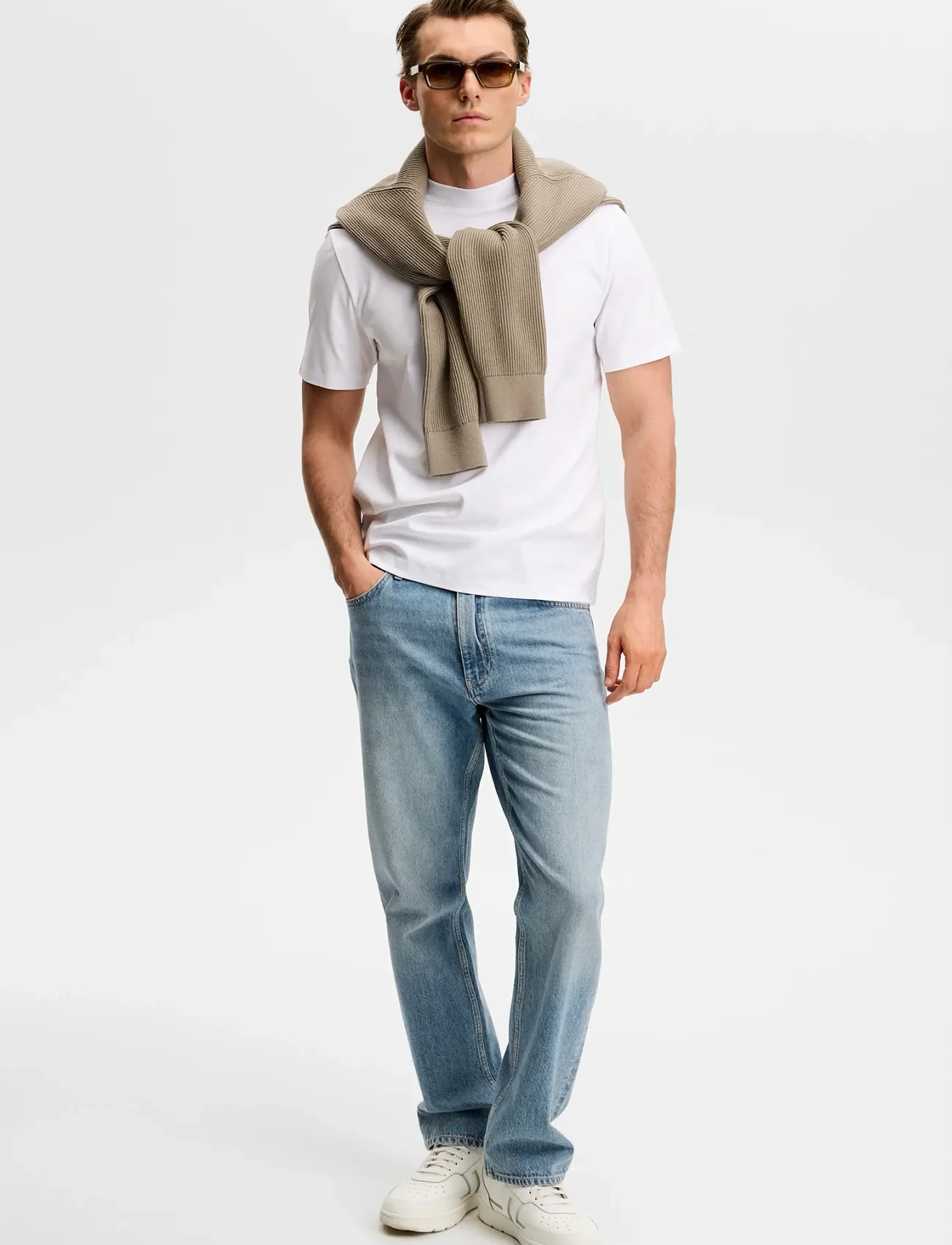 J. Lindeberg - Ace Mock Neck T-Shirt - kurzärmelig - white - 4