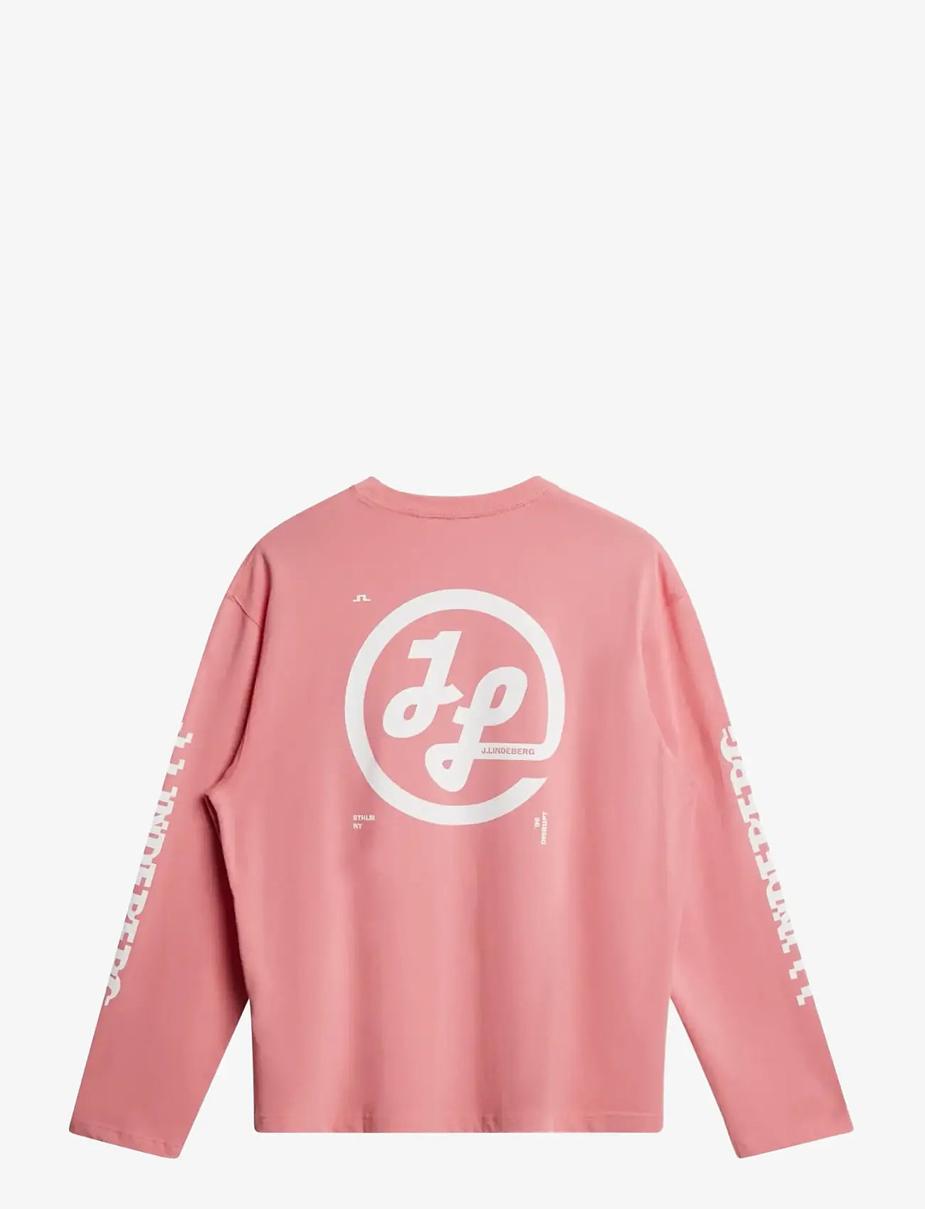 J. Lindeberg - Walsh LS Print T-shirt - långärmade t-shirts - flamingo plume - 2