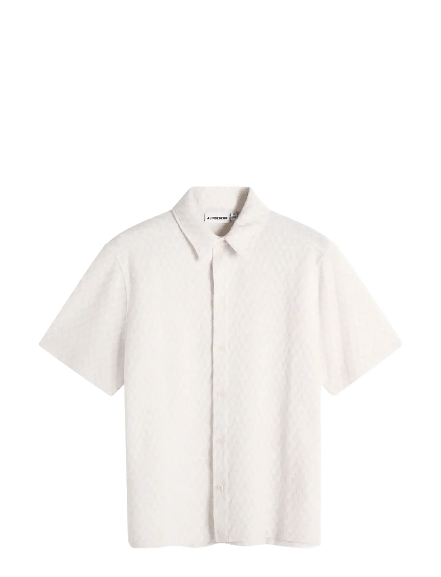 J. Lindeberg - Torpa Jacquard Shirt - basic-hemden - moonbeam - 1