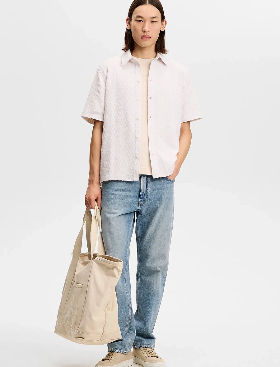 J. Lindeberg - Torpa Jacquard Shirt - basic-hemden - moonbeam - 3