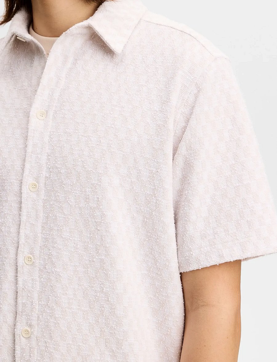 J. Lindeberg - Torpa Jacquard Shirt - basic-hemden - moonbeam - 4