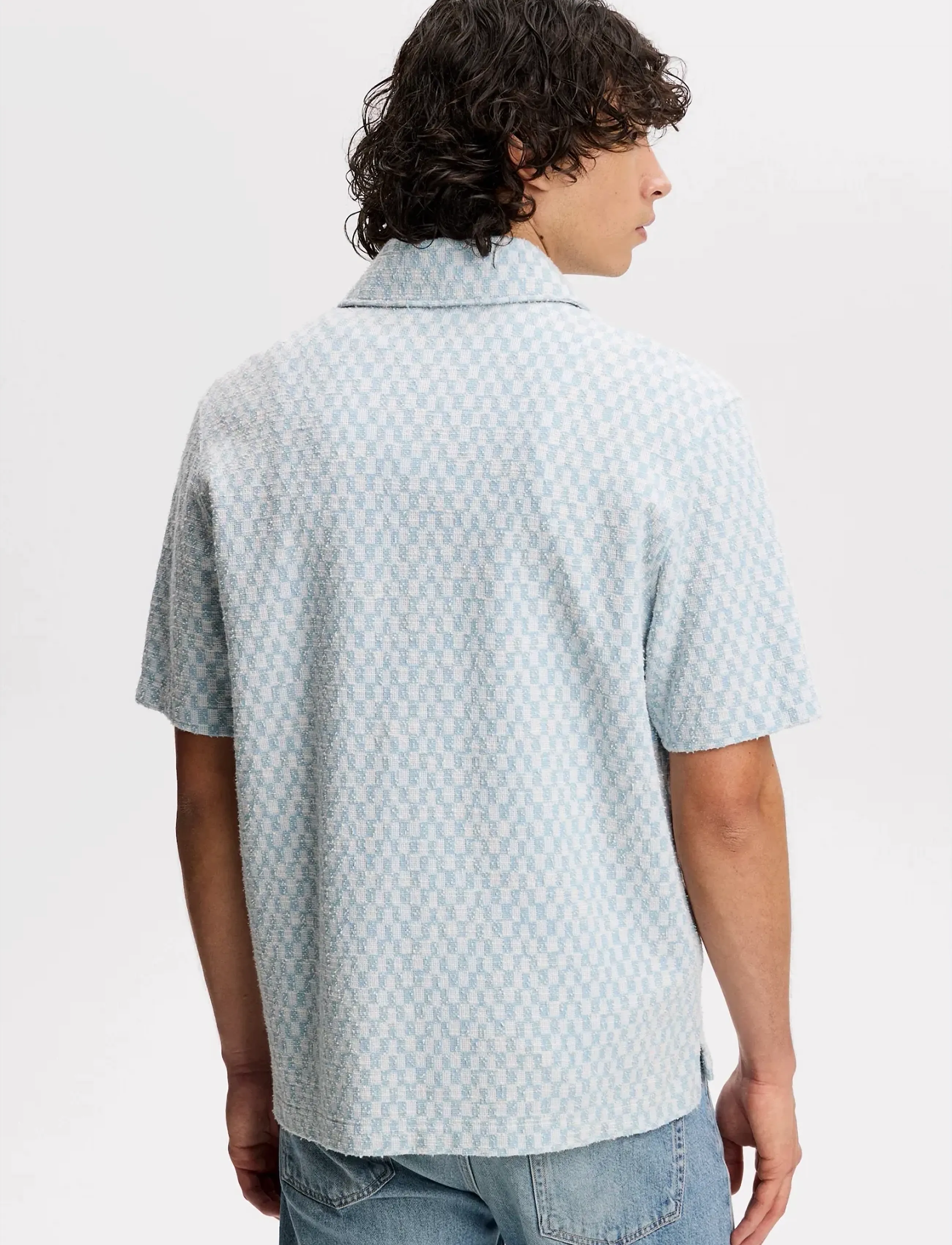 J. Lindeberg - Torpa Jacquard Shirt - basic skjortor - sky light - 3