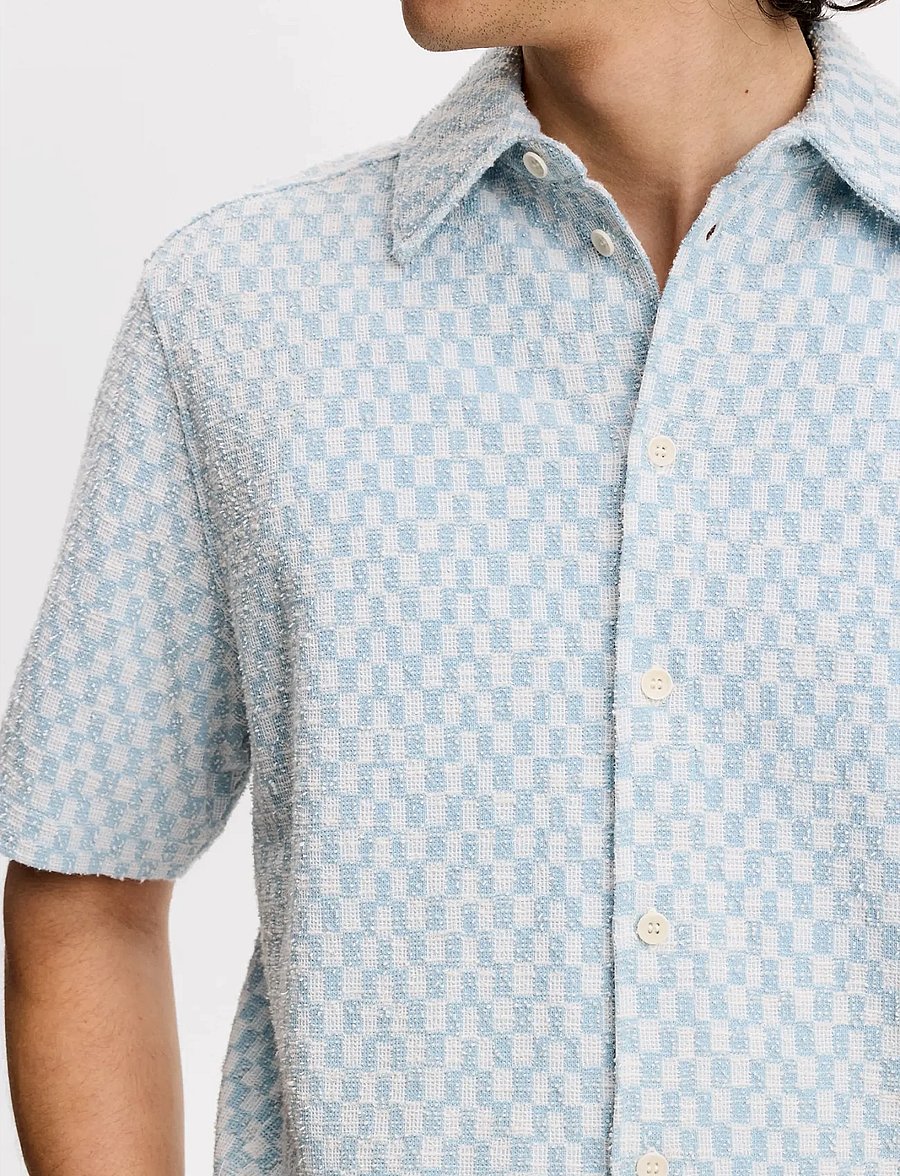 J. Lindeberg - Torpa Jacquard Shirt - basic-hemden - sky light - 5