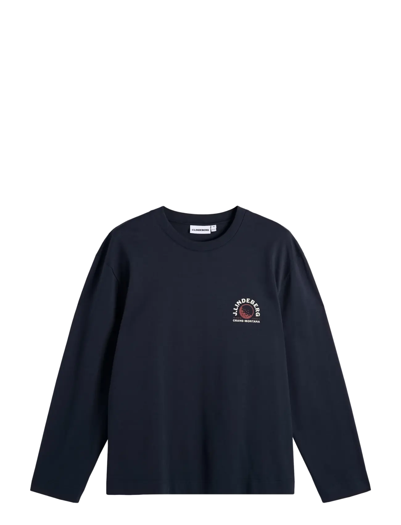 J. Lindeberg Walsh LS Print T-shirt - T-särgid - JL NAVY / navy