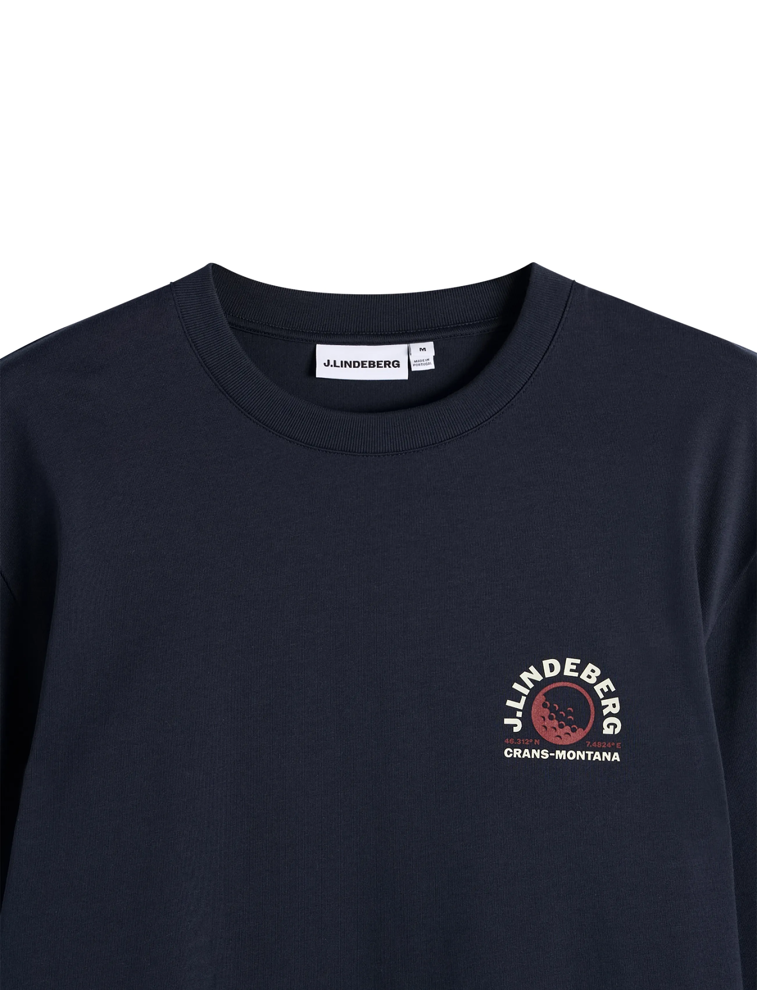 J. Lindeberg - Walsh LS Print T-shirt - pikkade varrukatega t-särgid - jl navy - 2