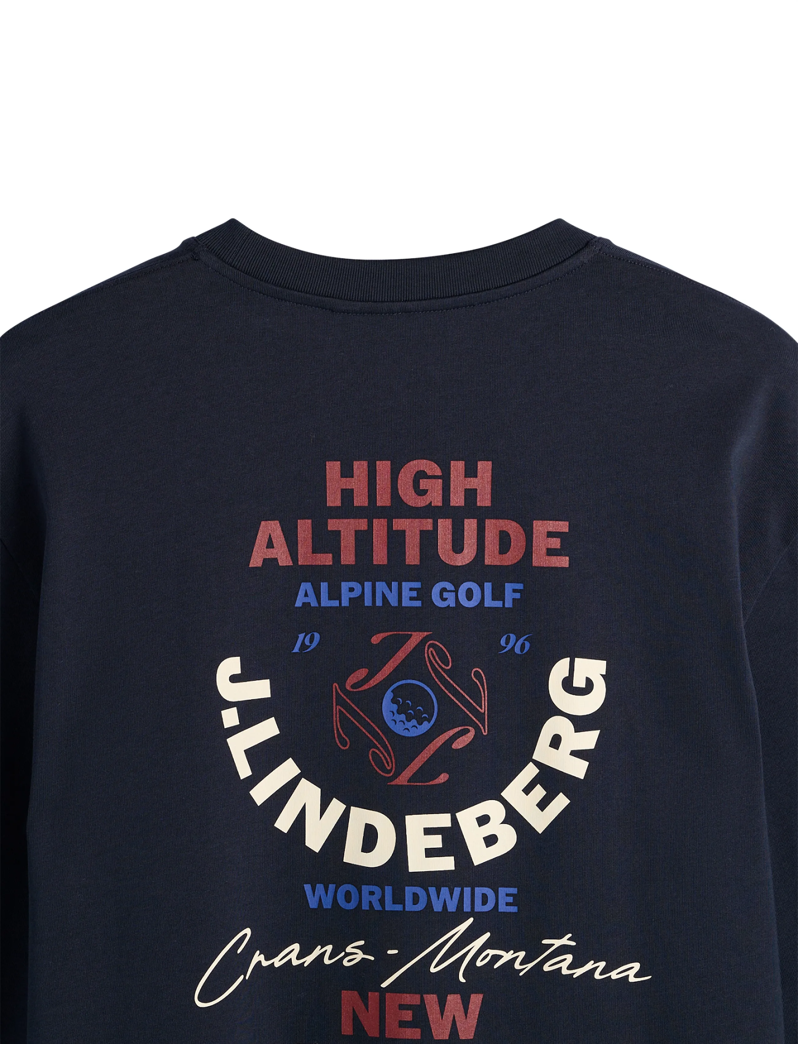 J. Lindeberg - Walsh LS Print T-shirt - pikkade varrukatega t-särgid - jl navy - 3