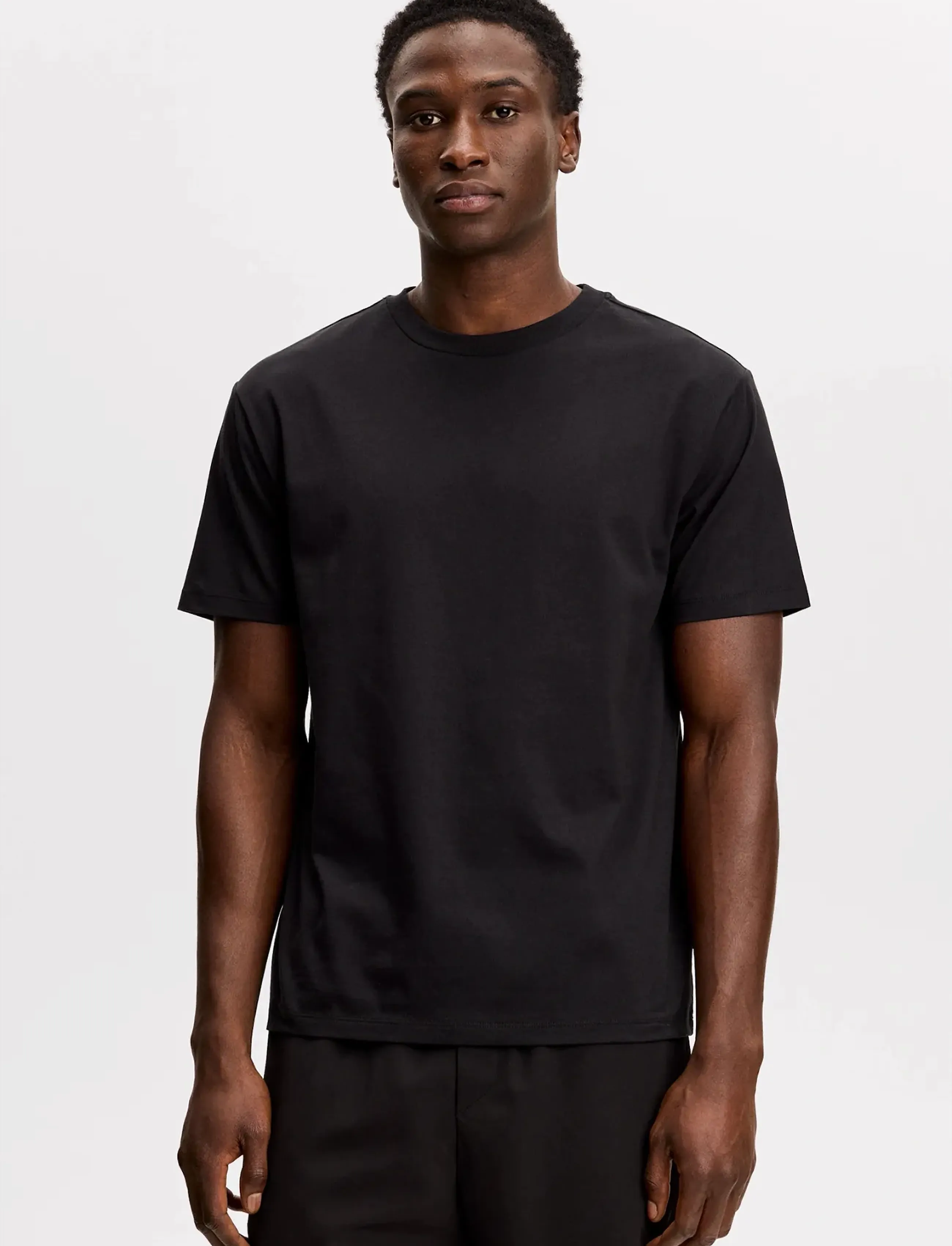 J. Lindeberg Sid Basic T-Shirt, XL, Black, T-Shirts > Kortærmede, Herre
