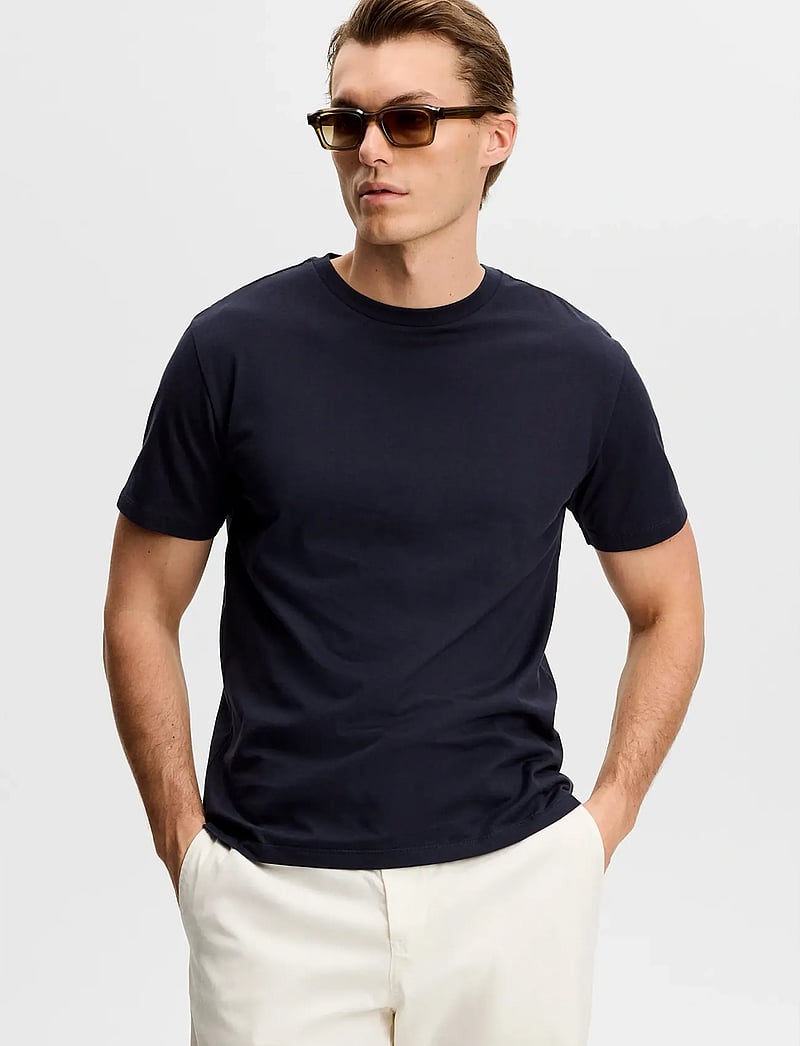 J. Lindeberg - Sid Basic T-Shirt - t-shirts - jl navy - 0