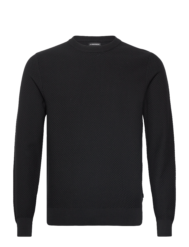 J. Lindeberg - M Cotton Structure Sweater - osta olukorra järgi - black - 0