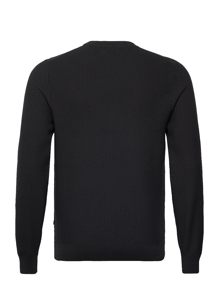 J. Lindeberg - M Cotton Structure Sweater - sweatshirts - black - 2
