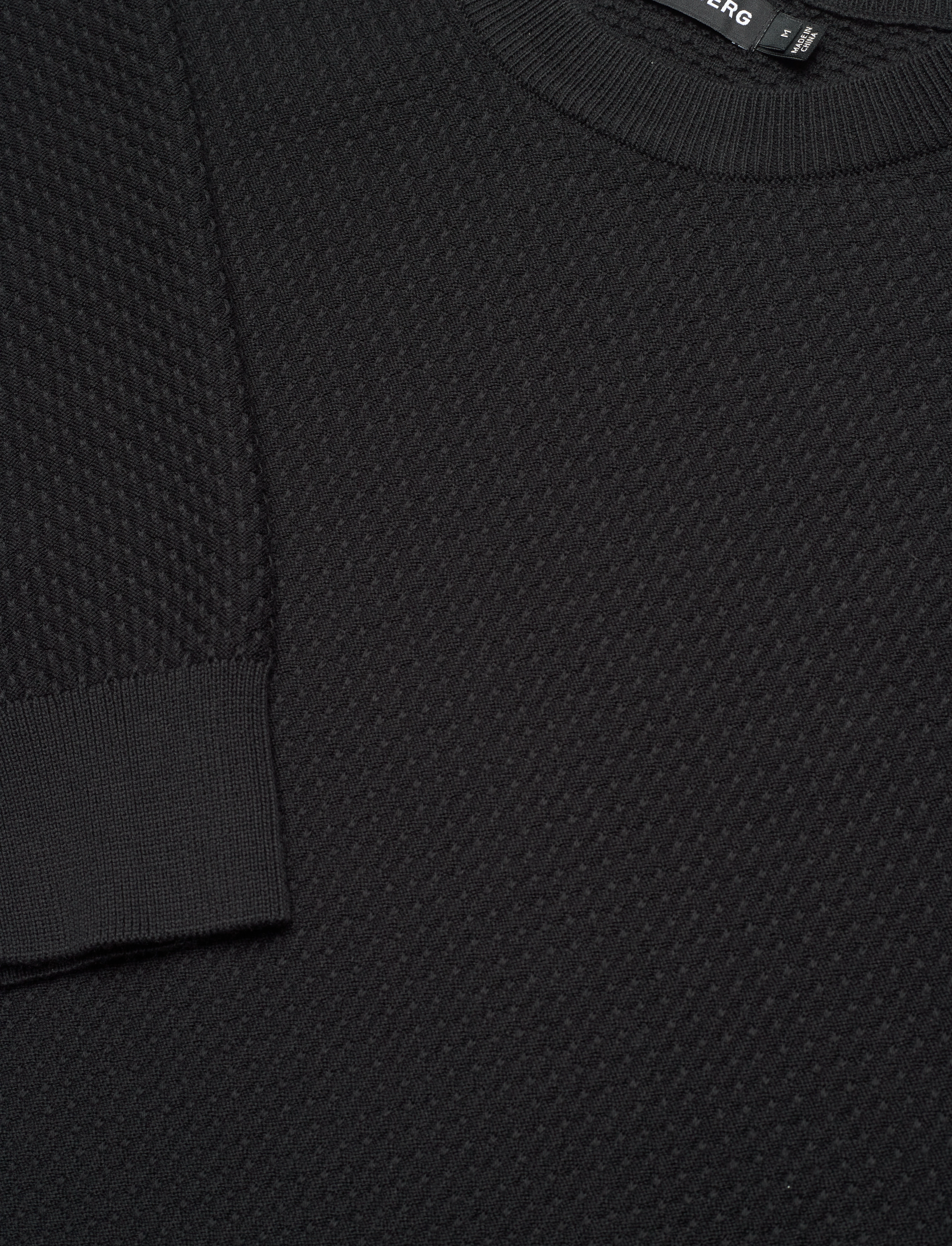 J. Lindeberg - M Cotton Structure Sweater - sweatshirts - black - 5