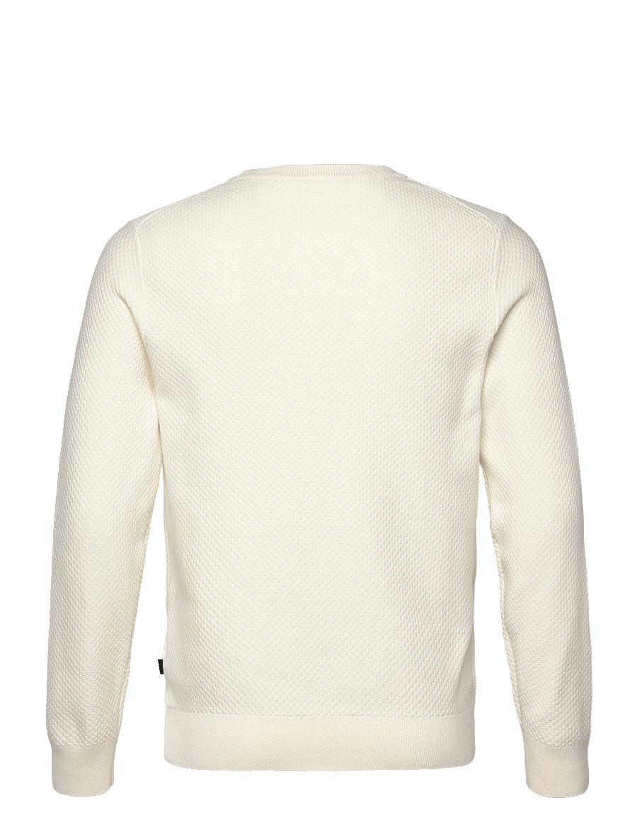 J. Lindeberg - M Cotton Structure Sweater - sweatshirts - cloud white - 2