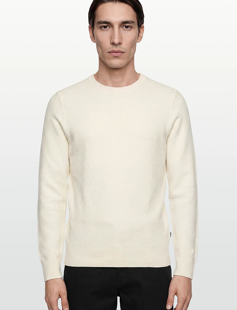 J. Lindeberg - M Cotton Structure Sweater - truien - cloud white - 3