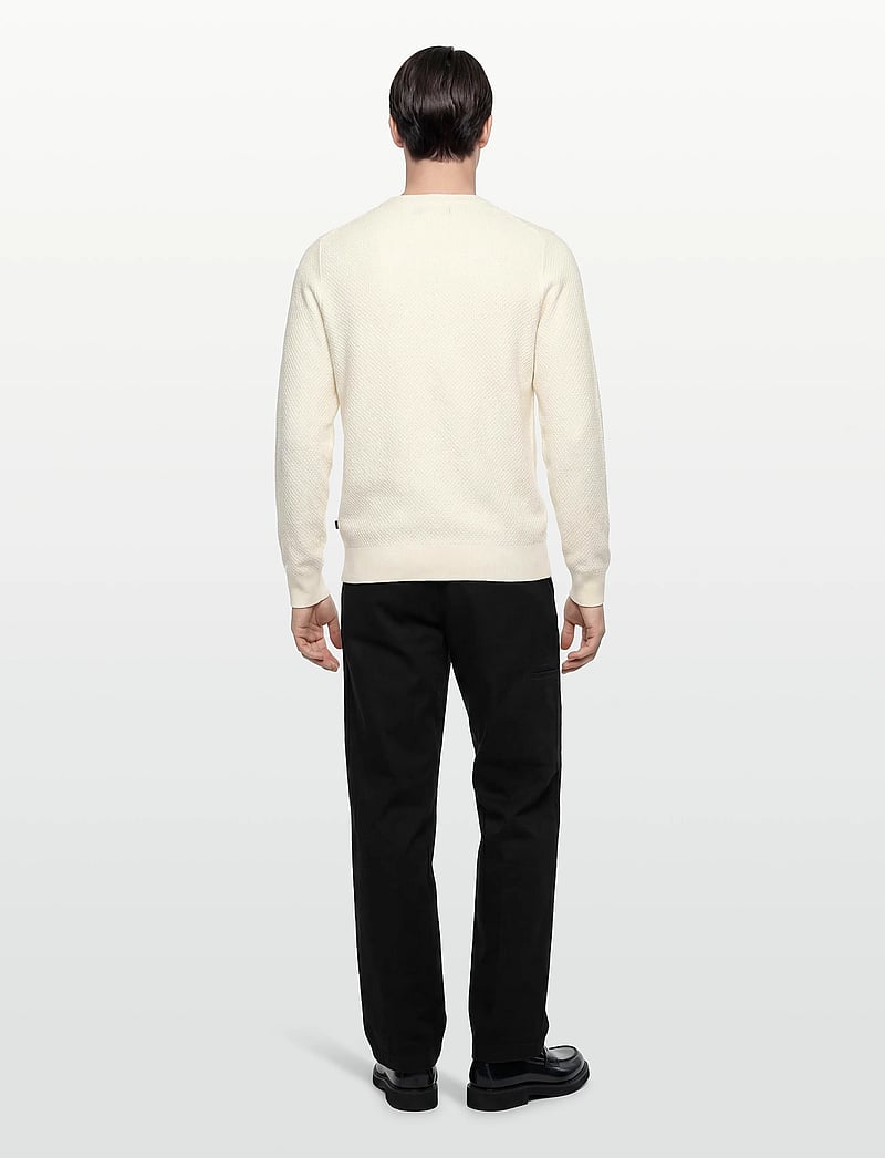 J. Lindeberg - M Cotton Structure Sweater - truien - cloud white - 4
