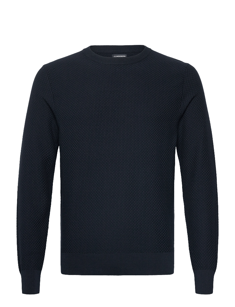 J. Lindeberg - M Cotton Structure Sweater - sweatshirts - jl navy - 0