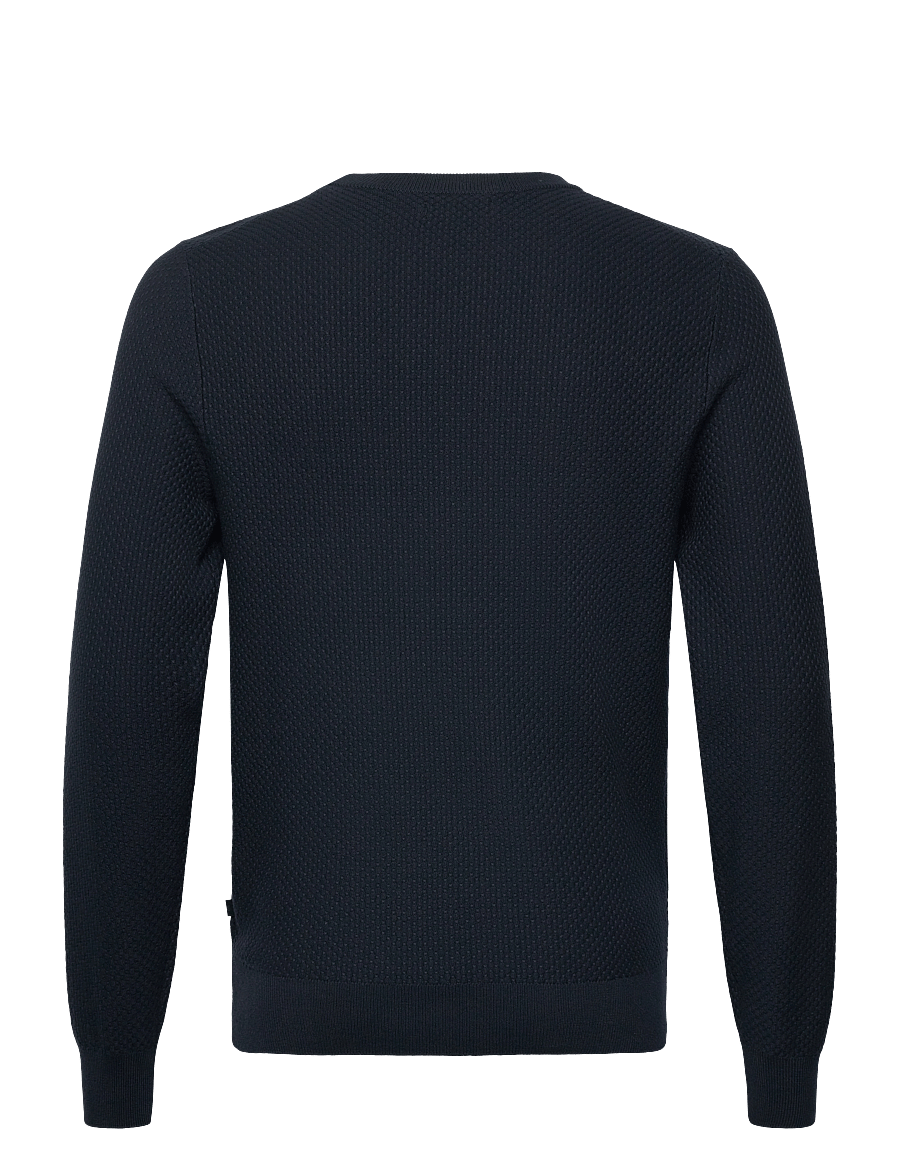 J. Lindeberg - M Cotton Structure Sweater - sweatshirts - jl navy - 2