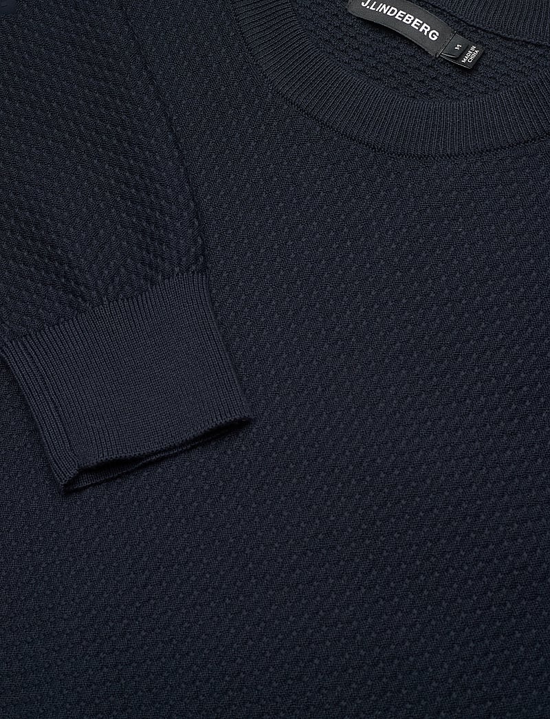 J. Lindeberg - M Cotton Structure Sweater - sweatshirts - jl navy - 2