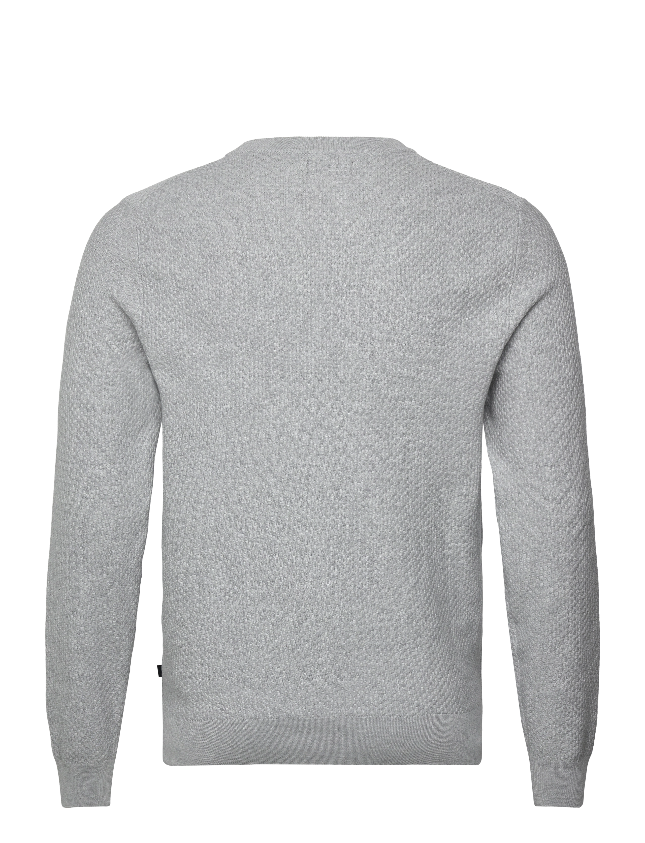 J. Lindeberg - M Cotton Structure Sweater - collegepaidat - lt grey melange - 2