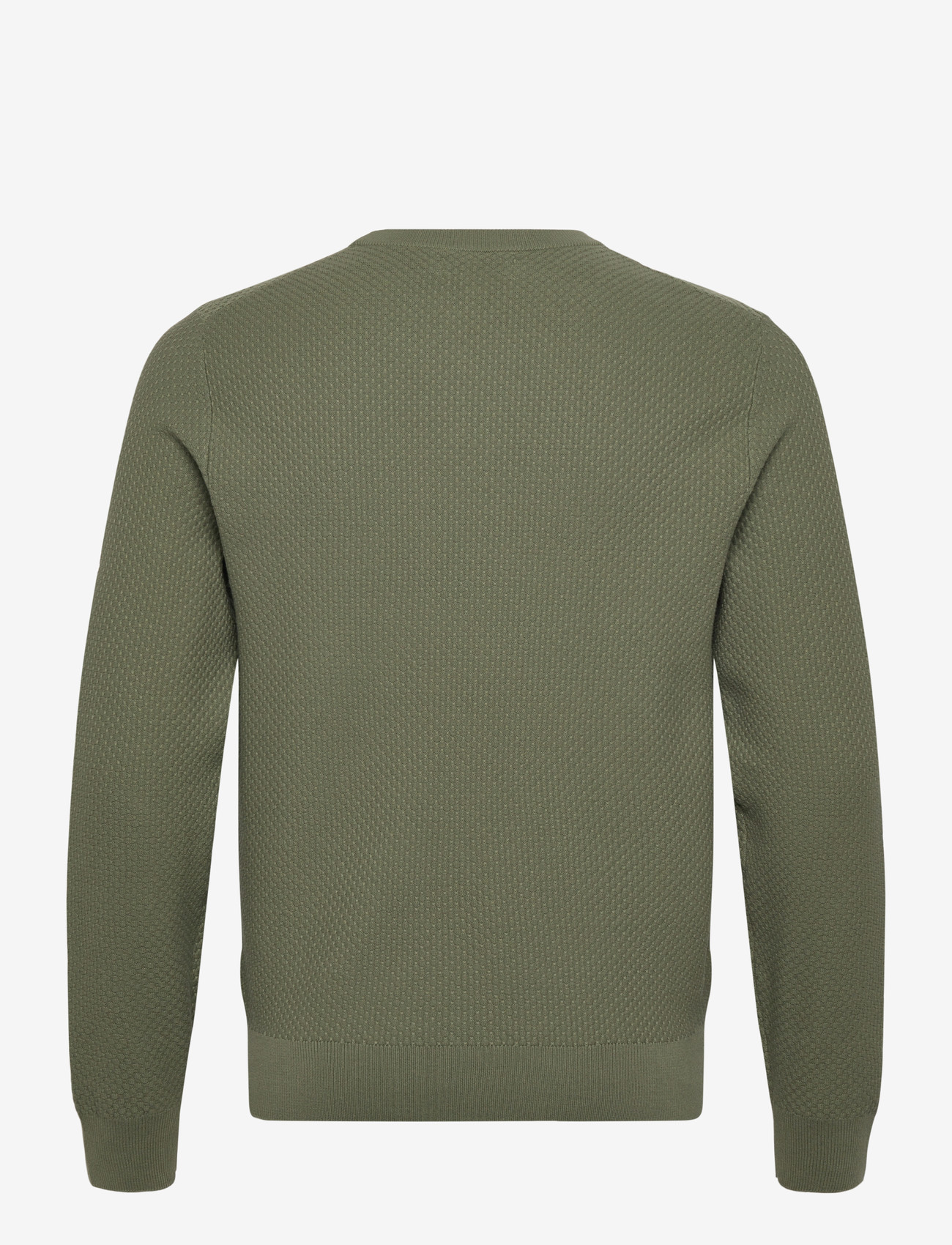 J. Lindeberg - M Cotton Structure Sweater - sweatshirts - olivine - 2