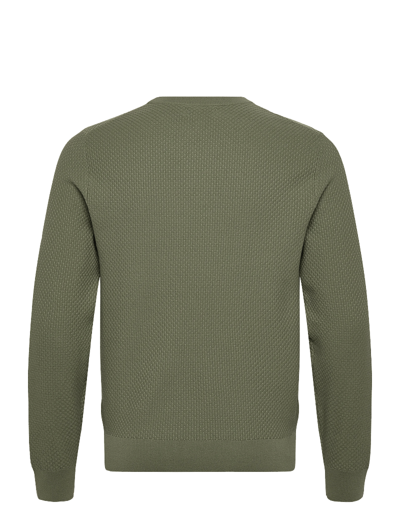 J. Lindeberg - M Cotton Structure Sweater - sweatshirts - olivine - 2