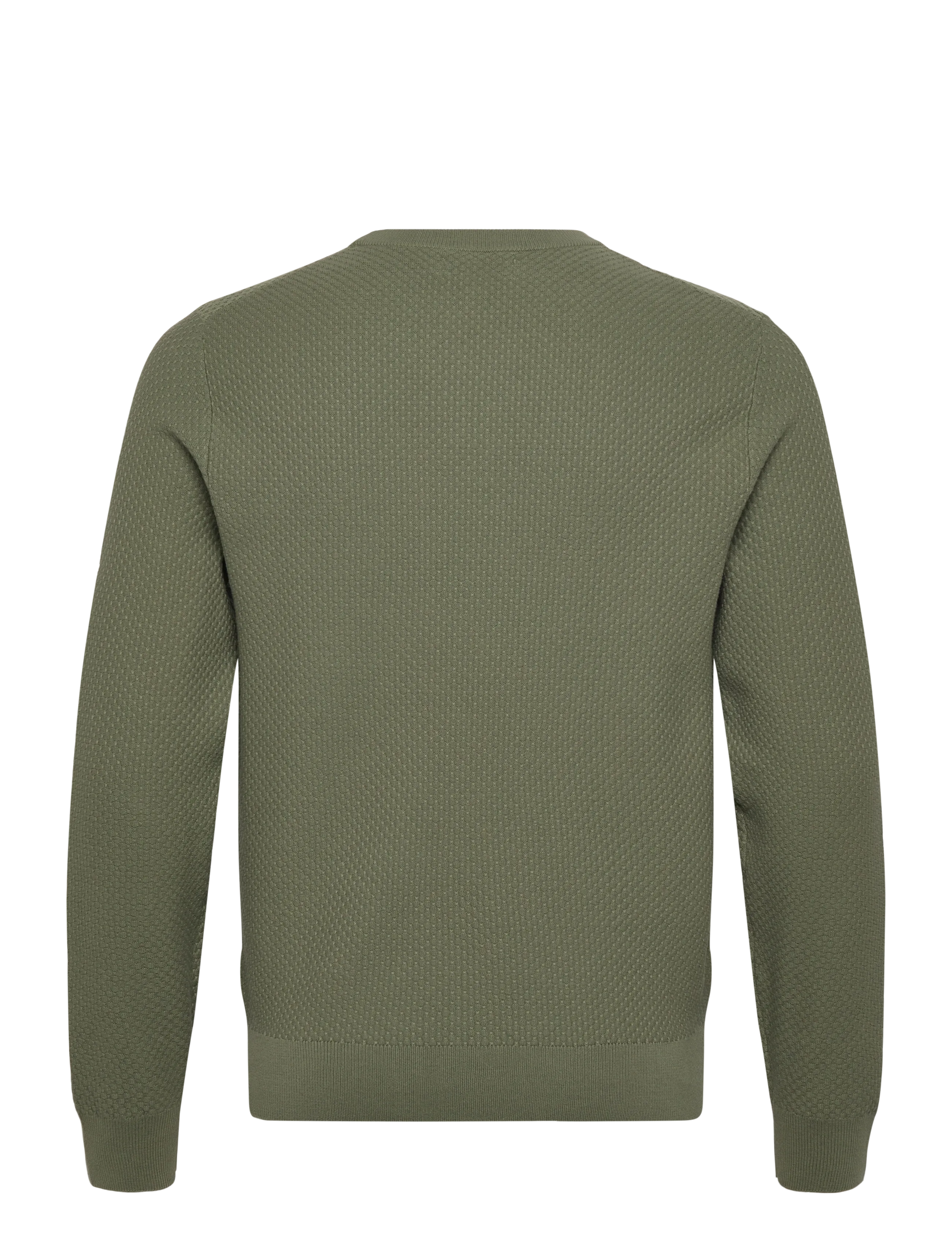 J. Lindeberg - M Cotton Structure Sweater - sweatshirts - olivine - 2