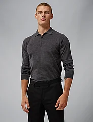 J. Lindeberg - Noel Light Merino Polo Shirt - nordisk style - dark grey melange - 0