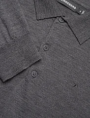 J. Lindeberg - Noel Light Merino Polo Shirt - nordisk style - dark grey melange - 6