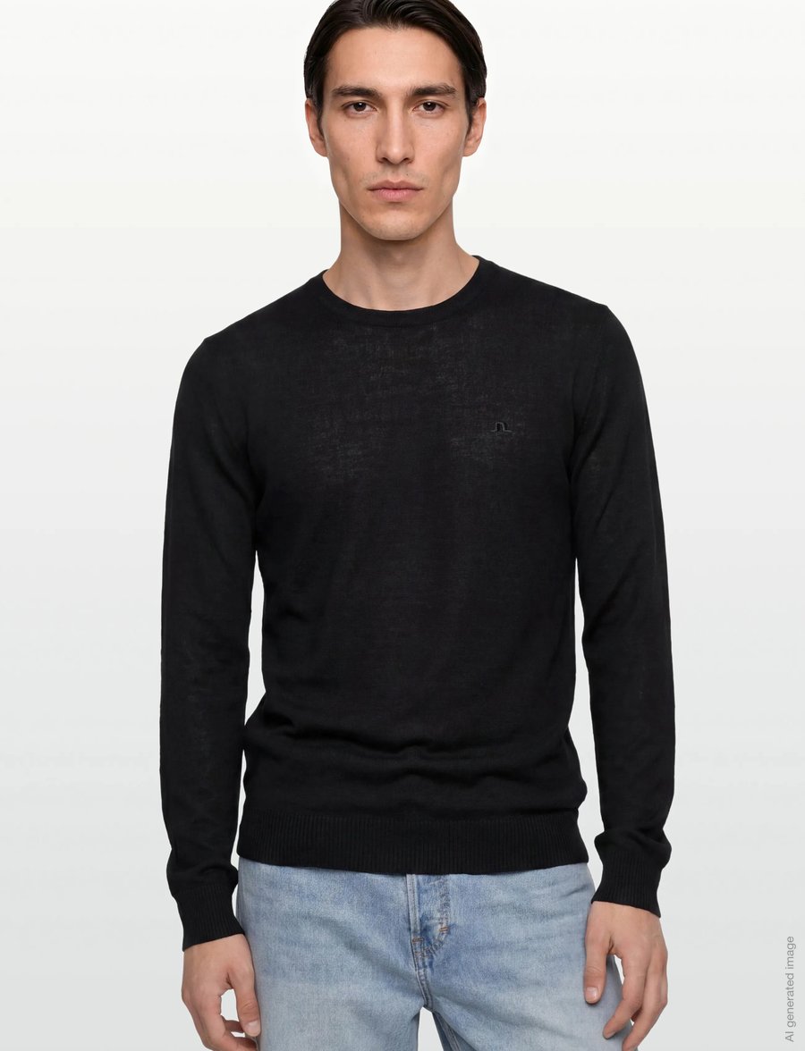 J. Lindeberg - M Merino Blend C-Neck Sweater - rundhals - black - 3