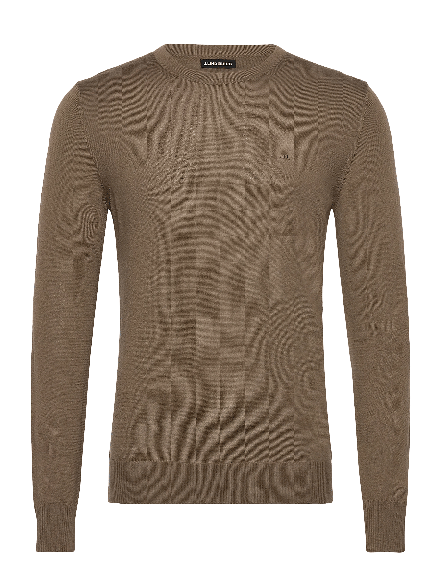J. Lindeberg - M Merino Blend C-Neck Sweater - ronde hals - capers - 0