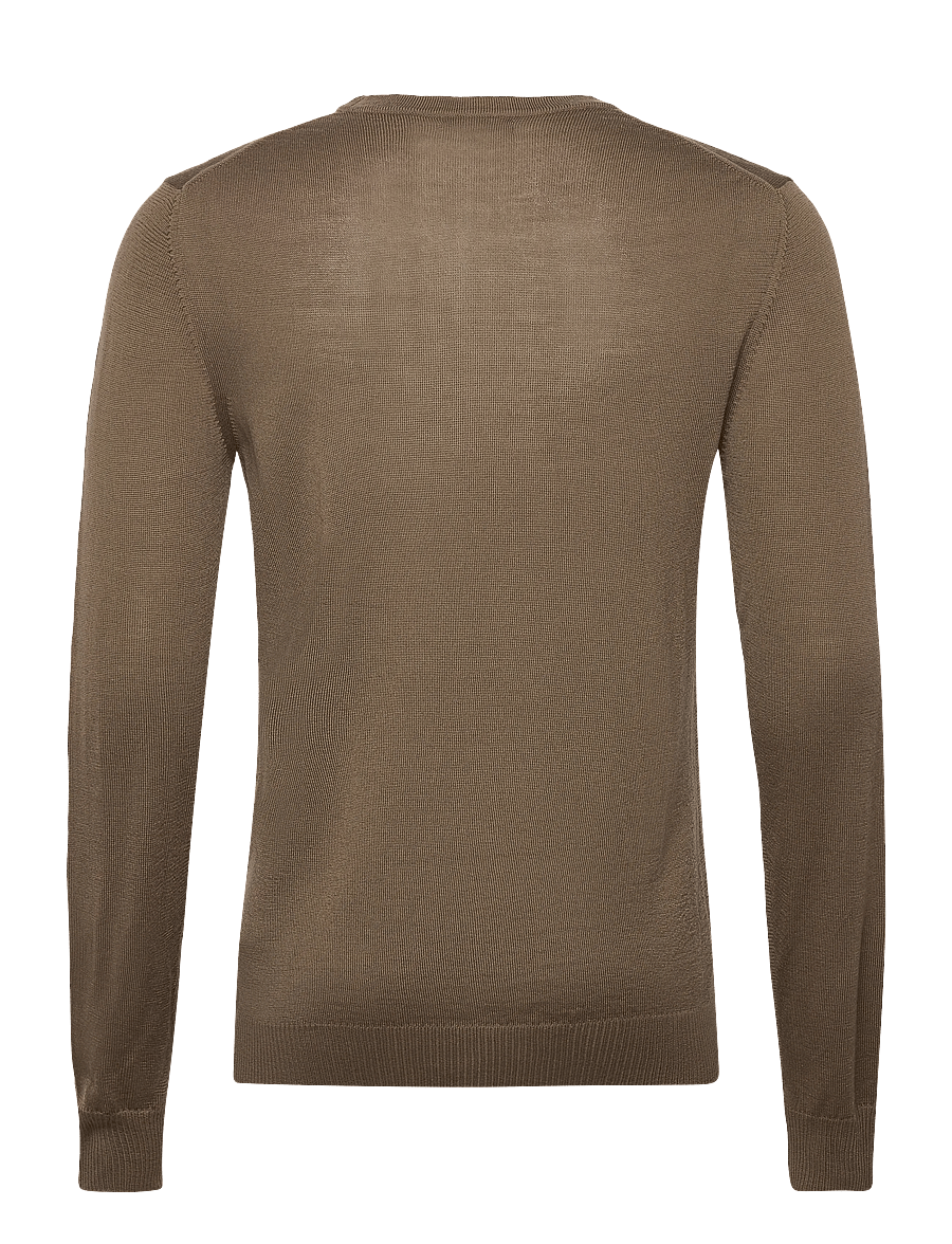 J. Lindeberg - M Merino Blend C-Neck Sweater - ronde hals - capers - 1