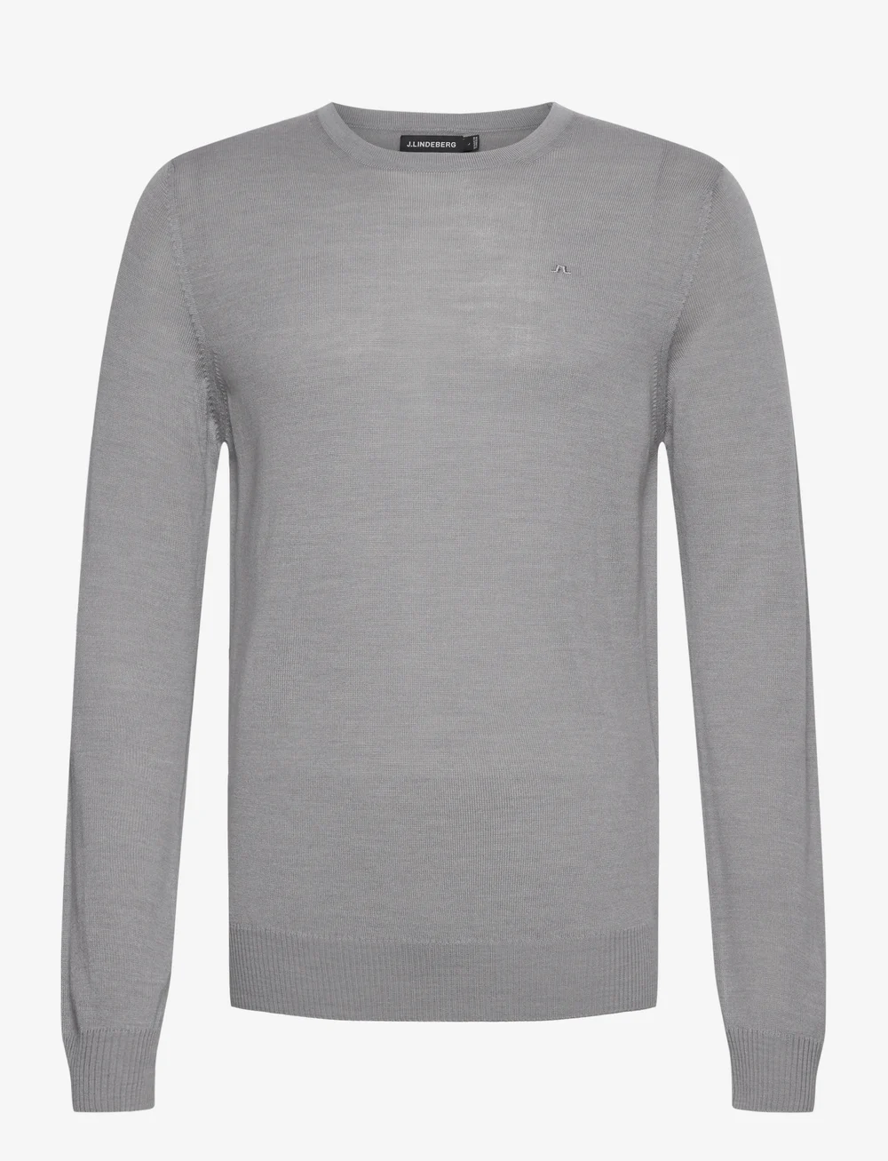 J. Lindeberg - M Merino Blend C-Neck Sweater - rundhalsad - grey melange - 0